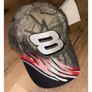 Dale Earnhardt Jr 8‎ Camo Racing Baseball Cap Snapback Adult
